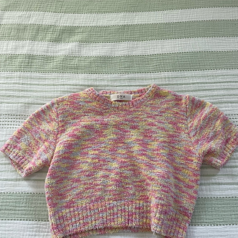DNA Pastel Multicolor Crop Top (S)